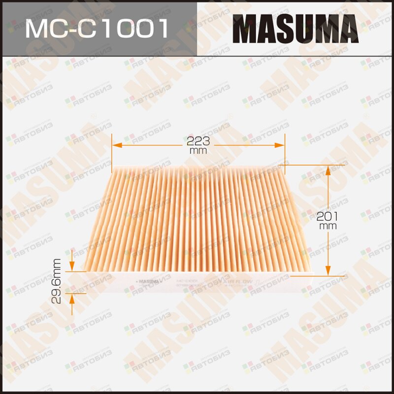 Фильтр салона MASUMA MCC1001