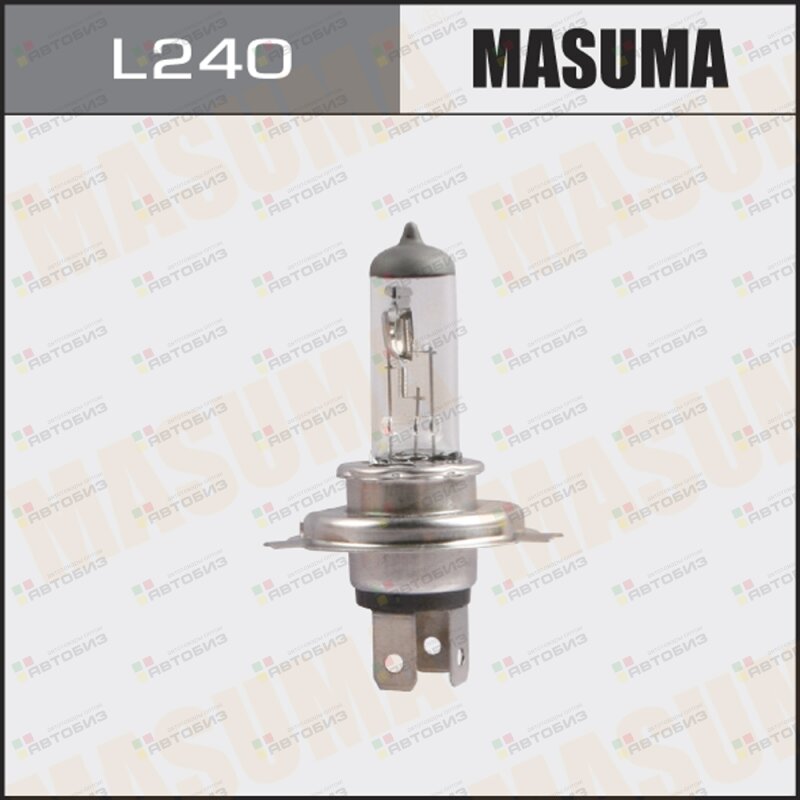 Лампа H4 12V 60/55W P43T-38 MASUMA L240