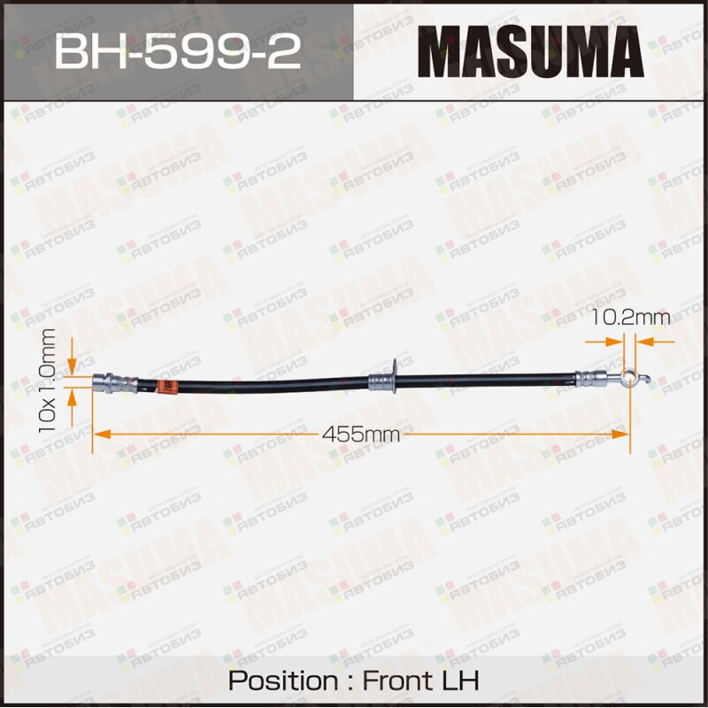 Шланг тормозной  T- /front/ CAMRY WINDOM / ACV30L MCV30 LH MASUMA BH5992