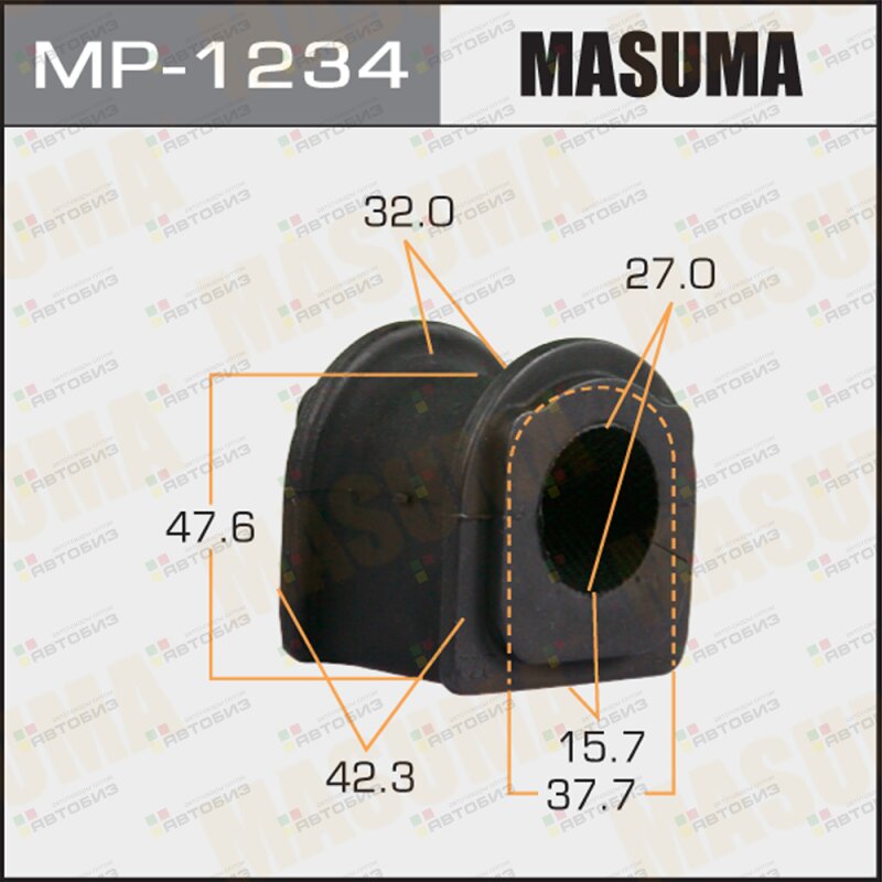 Втулка стабилизатора MASUMA /front/ GS450H IS250 / GWS191L GSE20L [уп2] MASUMA MP1234