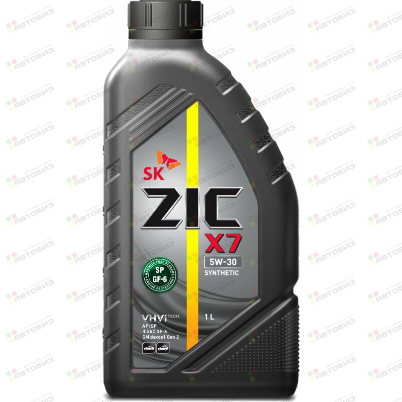 Масло моторное ZIC X7 5w30 SP ILSAC GF-6 1л (бензин синтетика) (1/12) ZIC 132675