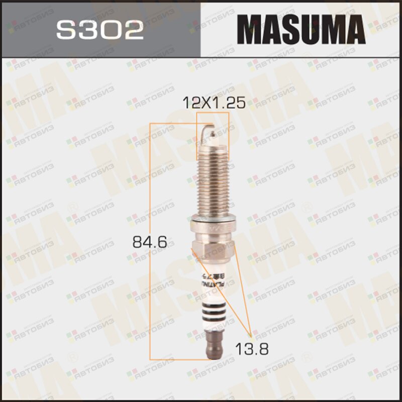 Свеча зажигания PLATINUM MASUMA S302P