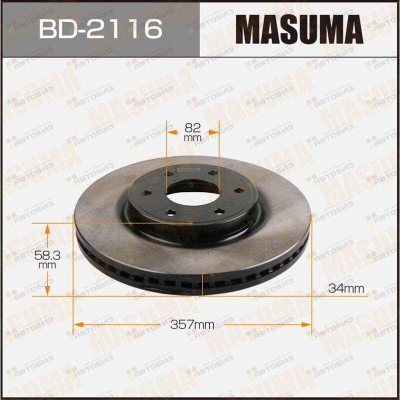 Диск тормозной MASUMA front NISSAN PATROL / Y62 MASUMA BD2116