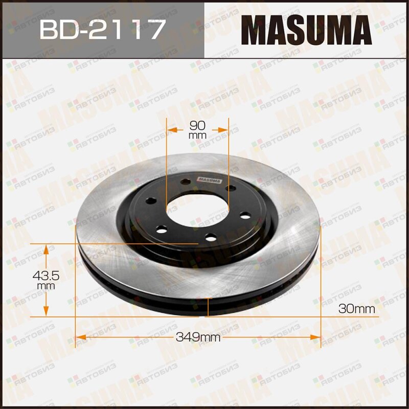 Диск тормозной  front  QX56 / Z62 MASUMA BD2117