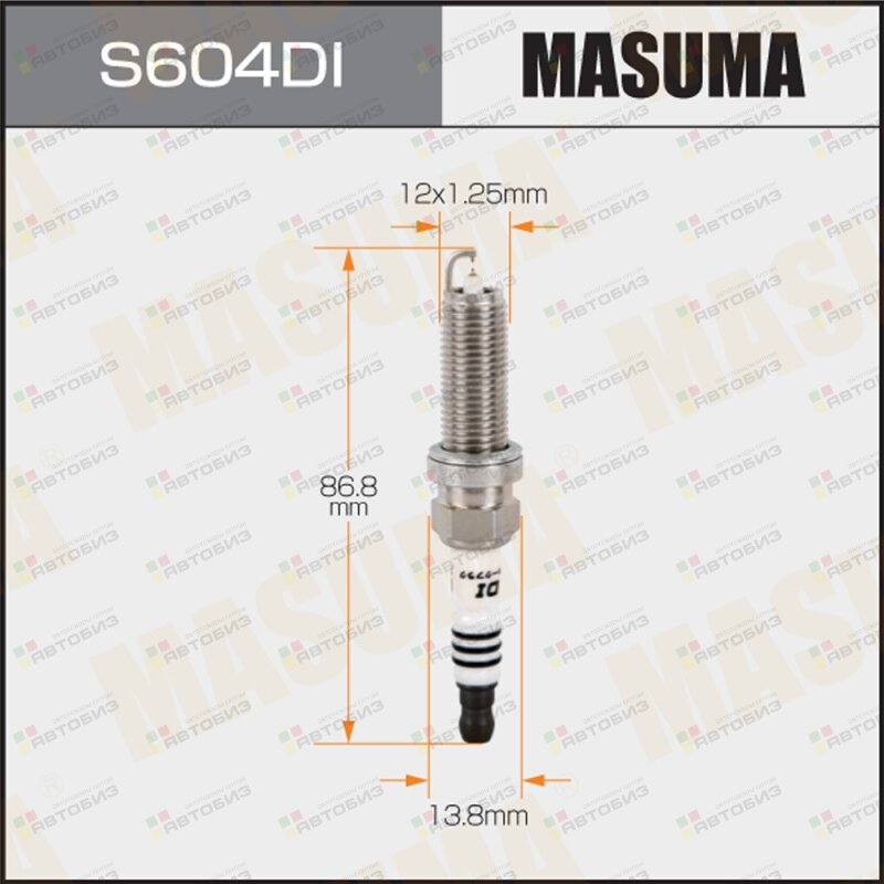 Свеча зажигания MASUMA DOUBLE IRIDIUM (DILKAR7D11H) MASUMA S604DI