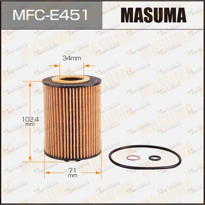 Масляный фильтр OE0044  вставка MASUMA MFCE451