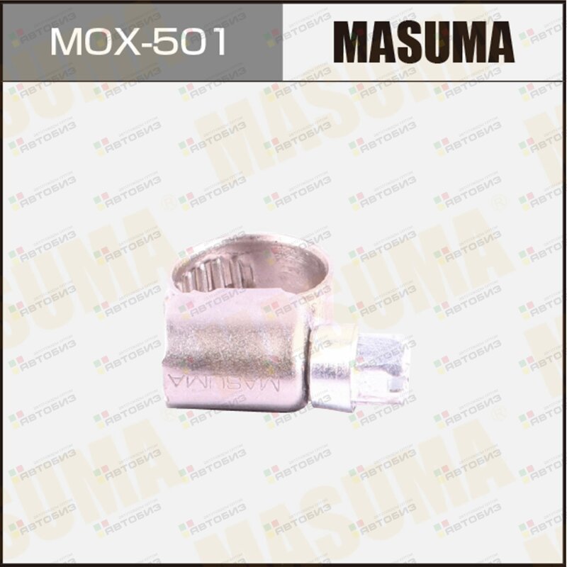 Хомут червячный  8-12mm / H-9mm (нержавеющая сталь) (уп10) MASUMA MOX501