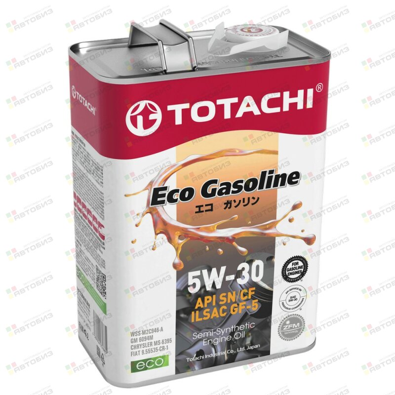 Масло моторное TOTACHI Eco Gasoline 5W30 SN/GF-5 полусинтетика 4л (1/6) TOTACHI 70677