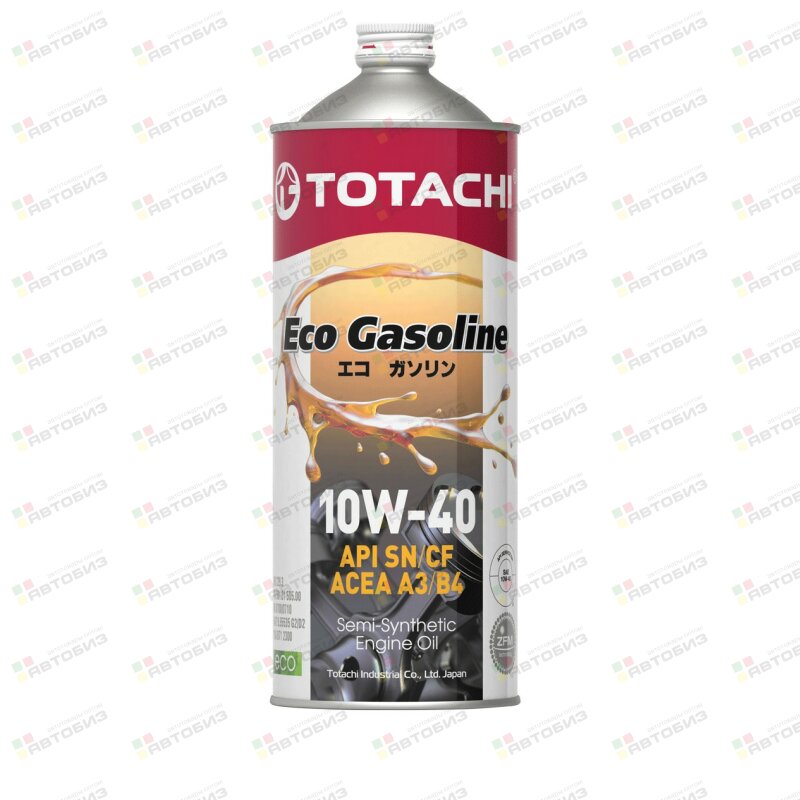 Масло моторное TOTACHI Eco Gasoline 10W40 SN/CF полусинтетика 1л (1/12) TOTACHI 10901