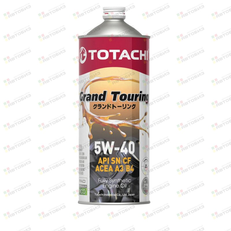 Масло моторное TOTACHI Grand Touring SN Синтетика 5W40 1л TOTACHI 11901