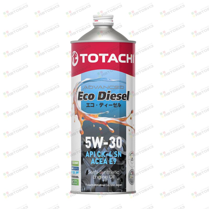 Масло моторное TOTACHI Eco Diesel 5W30 CK-4/E9 полусинтетика 1л (1/12) TOTACHI E2201