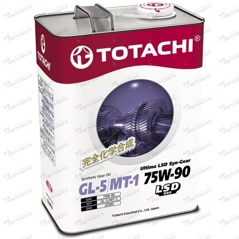 Масло трансмиссионное синтетическое TOTACHI Ultima TOTACHI G3304