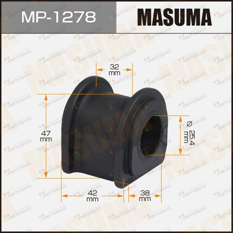 Втулка стабилизатора MASUMA /front/ / CROWN MARK X / GRS200 GRX120 [уп2] MASUMA MP1278