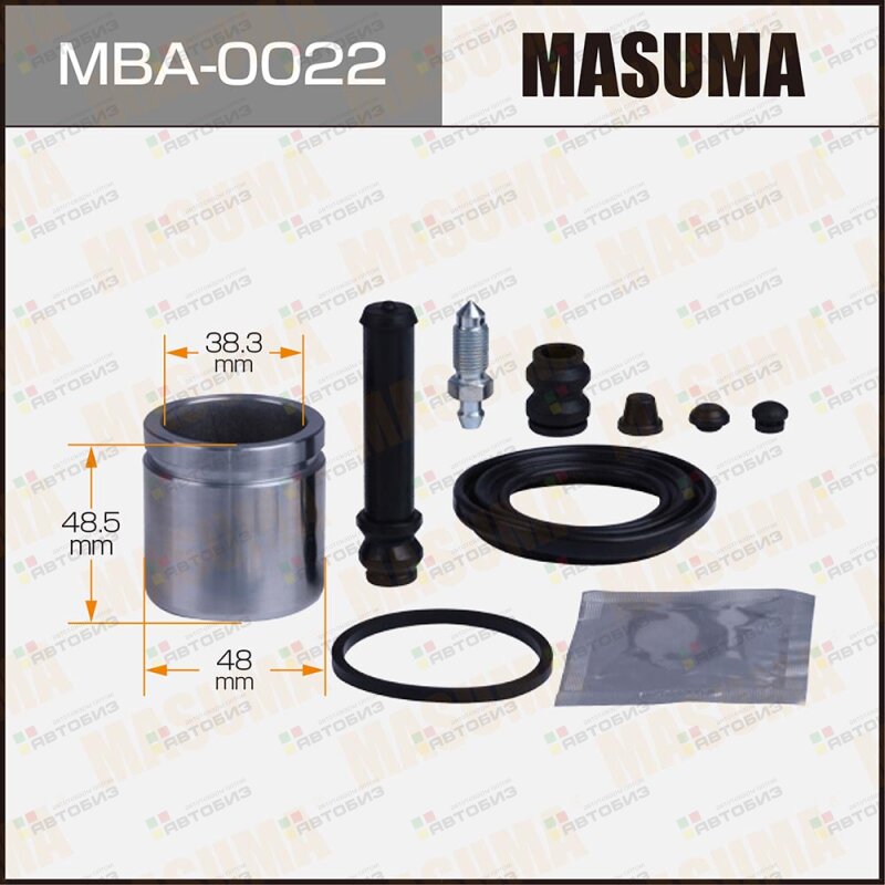 Ремкомплект тормозного суппорта с поршнем MASUMA MBA0022