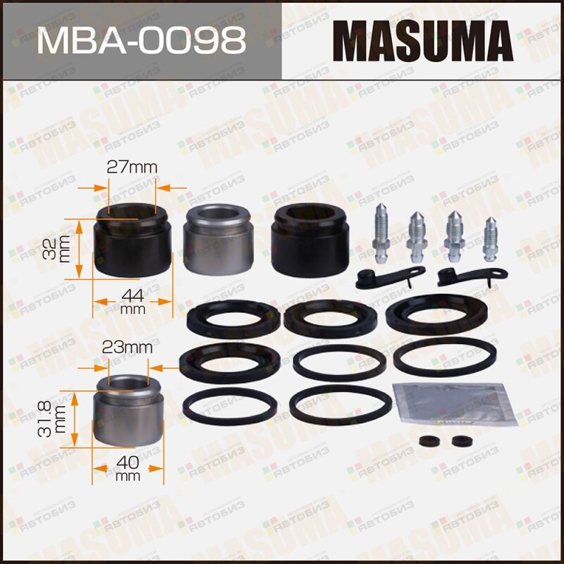 Ремкомплект тормозного суппорта с поршнем d-40/44 MASUMA MBA0098