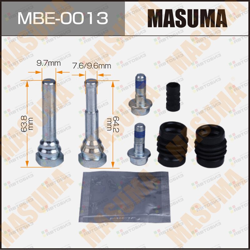 Ремкомплект направляющих тормозного суппорта MASUMA MBE0013