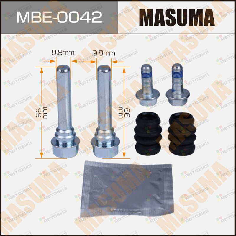 Ремкомплект направляющих тормозного суппорта MASUMA MBE0042