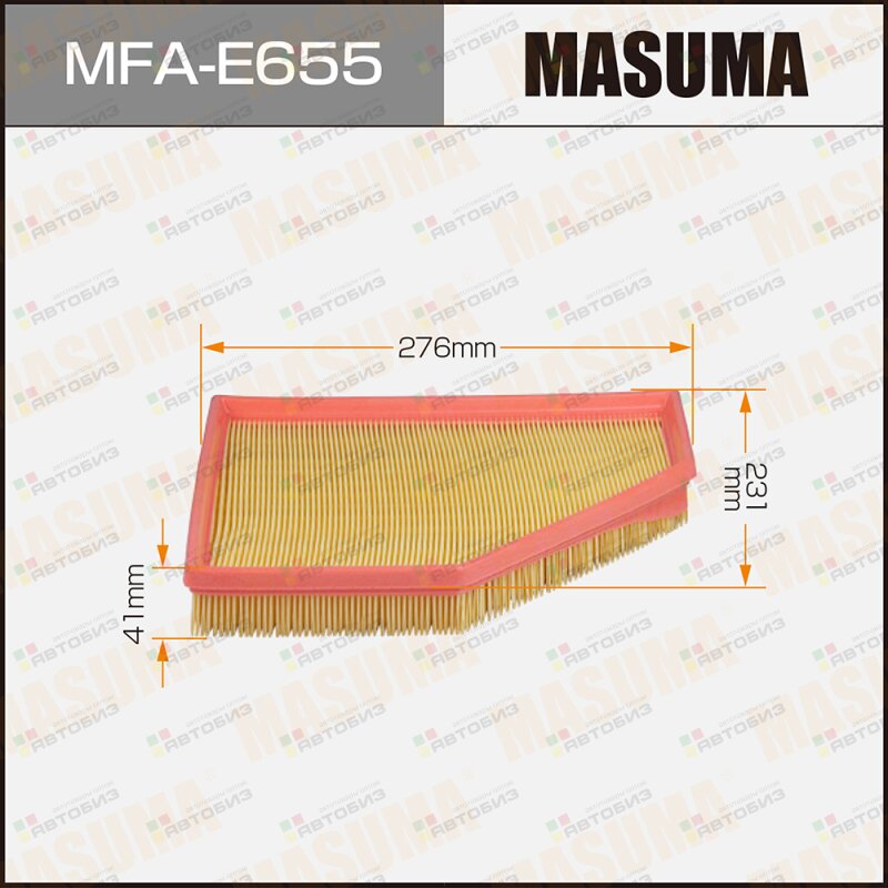 Воздушный фильтр A0810 MASUMA LHD BMW 3-SERIES (G20) 17- (1/40) MASUMA MFAE655