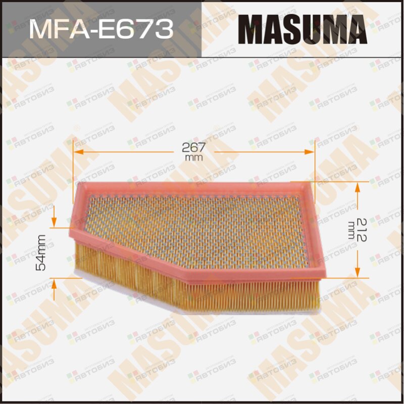 Воздушный фильтр MASUMA LHD BMW X5 (G05) 5-SERIES (G31) (1/20) MASUMA MFAE673