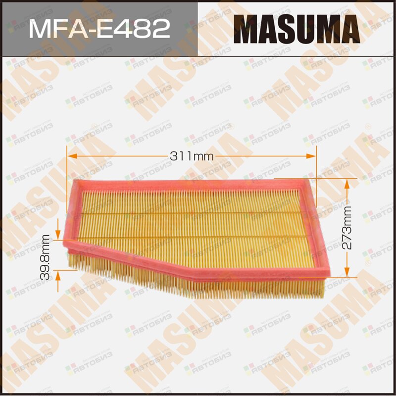 Воздушный фильтр A0313 MASUMA LHD BMW 5-SERIES (E61) 5-SERIES (E60) (1/20) MASUMA MFAE482
