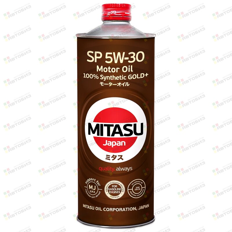 Масло моторное MITASU GOLD Plus 5W30 SP/GF-6A синтетика 1л (1/20) MITASU MJP011