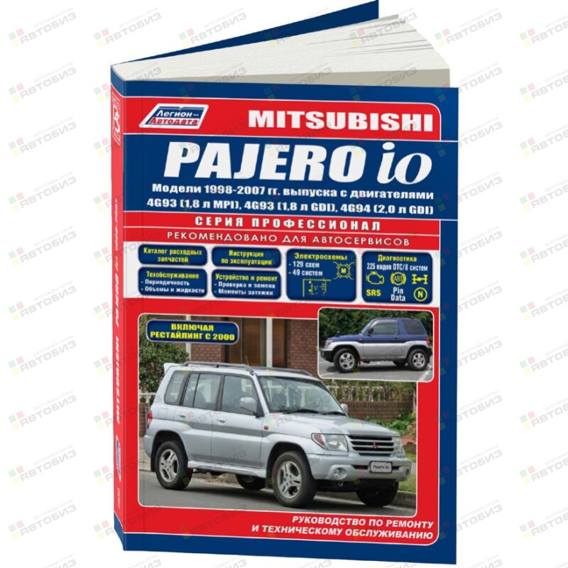 Mitsubishi Pajero IO (1998-2007г) Бензин 4G93 MPI 4G93 GDI 4G94 GDI (1/6) ЛЕГИОН-АВТОДАТА 2830