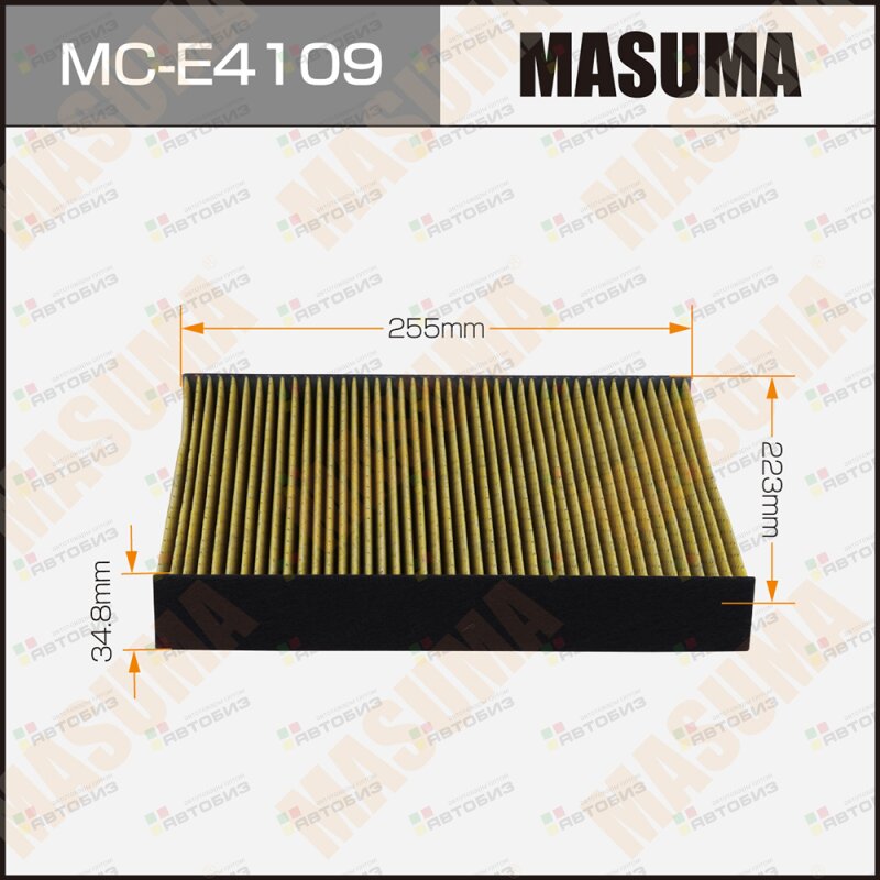 Салонный фильтр AC0198 MASUMA AUDI A1 SKODA RAPID 11- (1/60) MASUMA MCE4109
