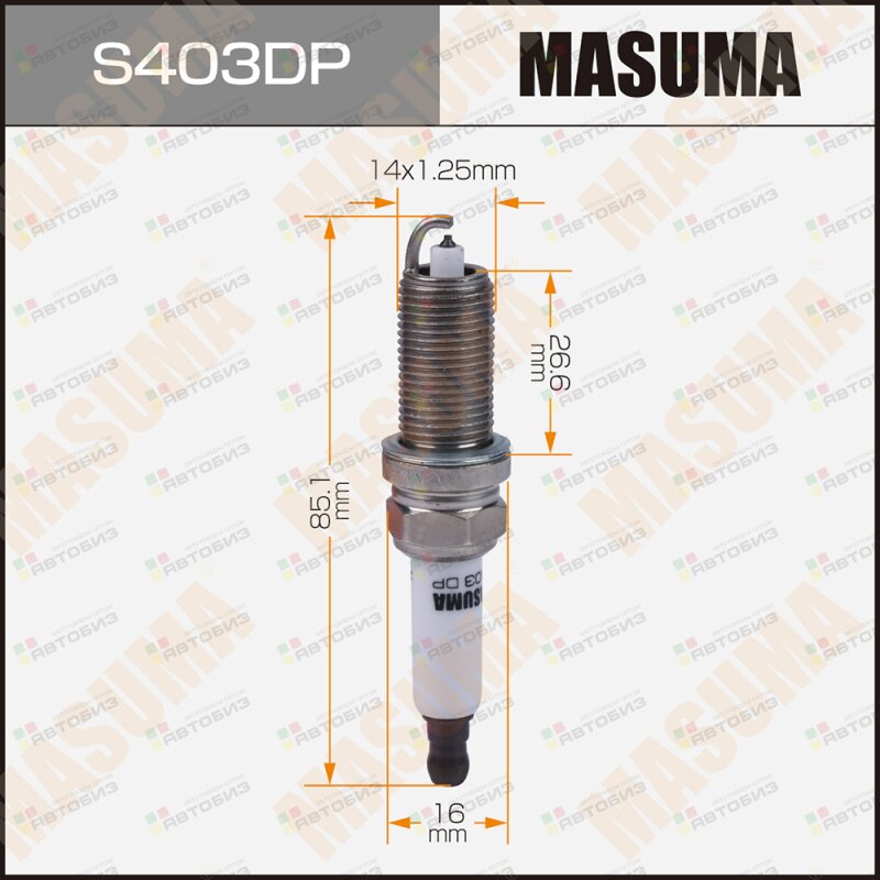 Свеча зажигания MASUMA S403DP
