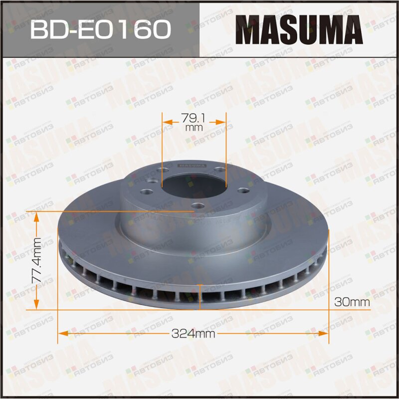 Диск тормозной MASUMA front BMW 5-SERIES (E60) 5-SERIES (E61) MASUMA BDE0160