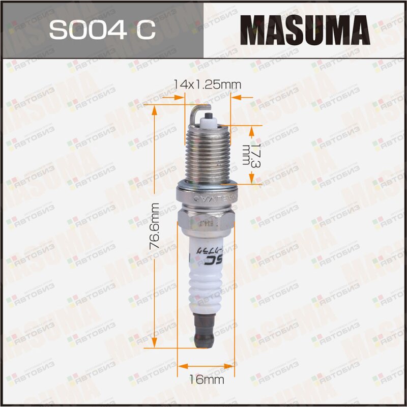 Свеча зажигания NICKEL BKR5EYA-11 (2526) MASUMA S004C