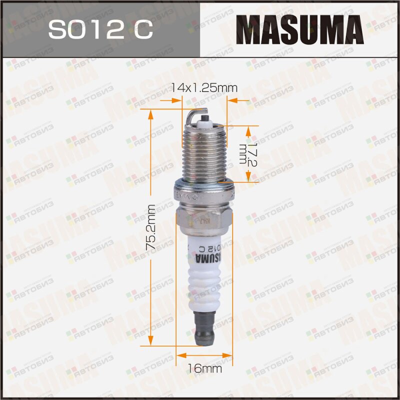 Свеча зажигания MASUMA NICKEL BKR6E (6962) MASUMA S012C
