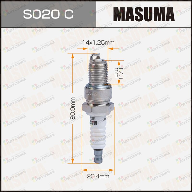 Свеча зажигания NICKEL BP6ES(7811) MASUMA S020C