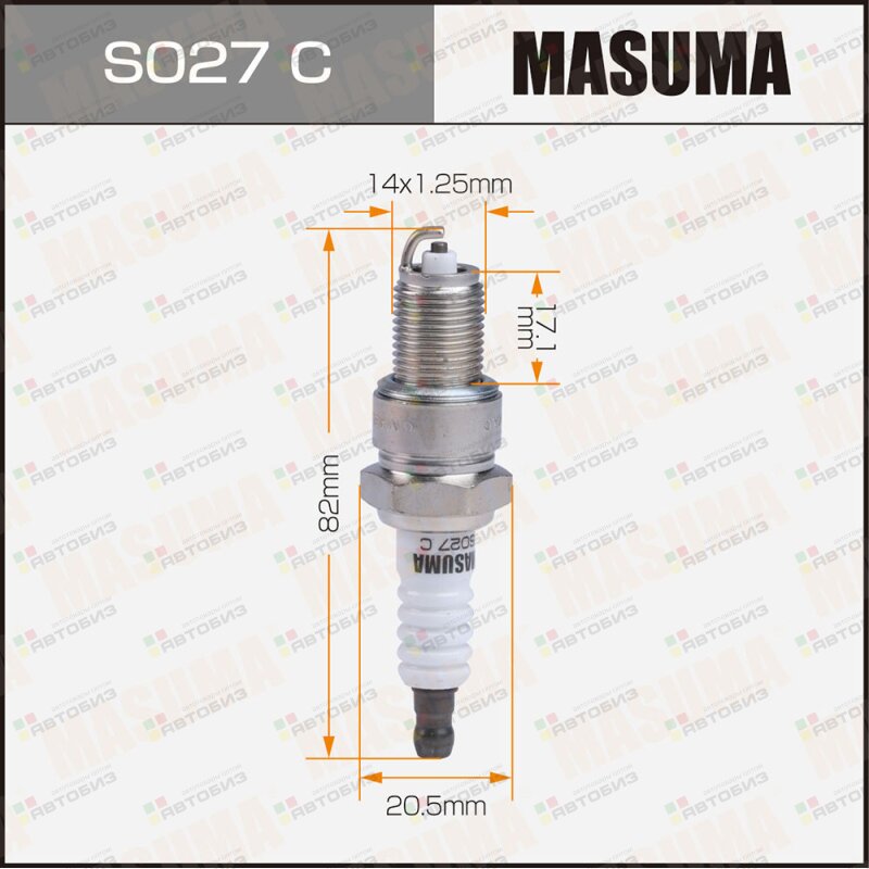 Свеча зажигания NICKEL BPR5EY(2828) MASUMA S027C