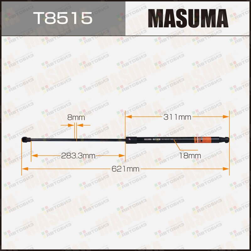 Упор газовый багажника  L=mm (1/40) MASUMA T8515