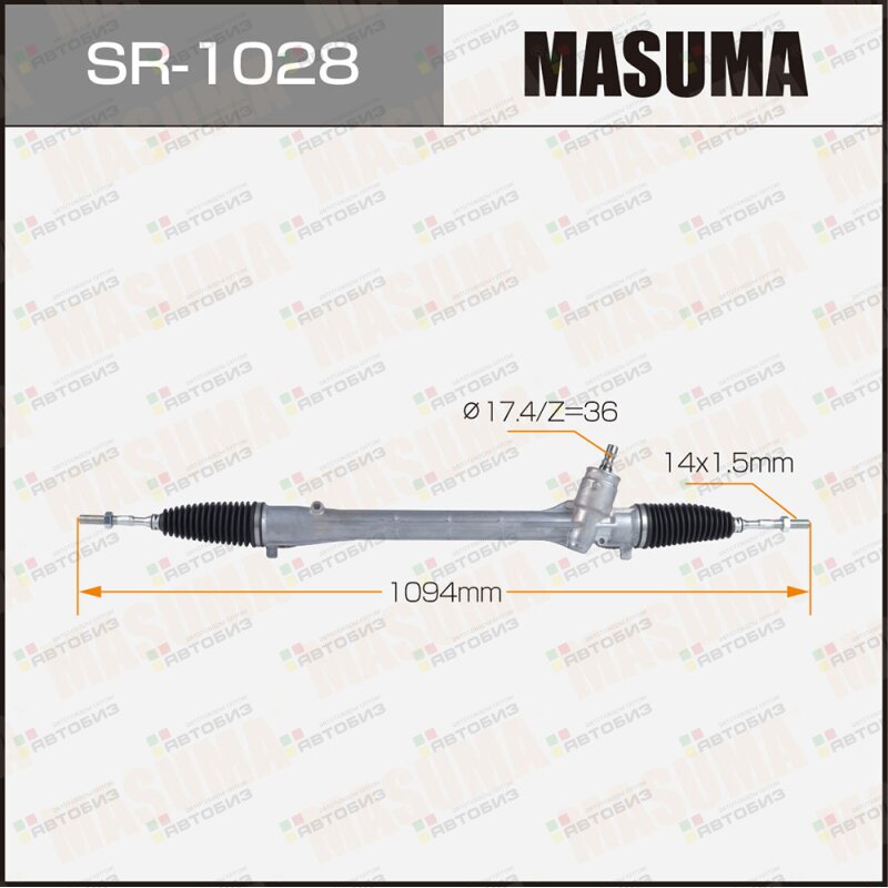 Рейка Рулевая  Masuma  Sr-1028 / Ct200h / Zwa10l   Lhd ( Левый Руль MASUMA SR1028