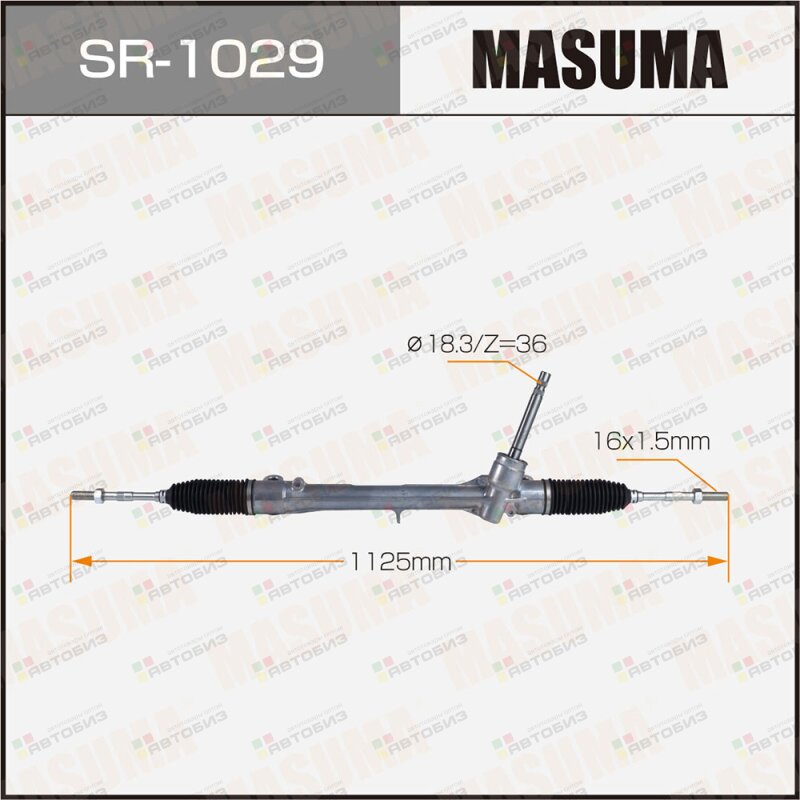 Рейка Рулевая  Masuma  Sr-1029 / C-Hr / Zgx10l Rus Ngx50lrus   L MASUMA SR1029