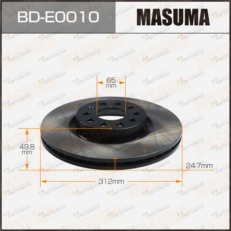 Диск Тормозной  Masuma  Bd-E0010 (1/1) Front Volkswagen Passat Tig MASUMA BDE0010