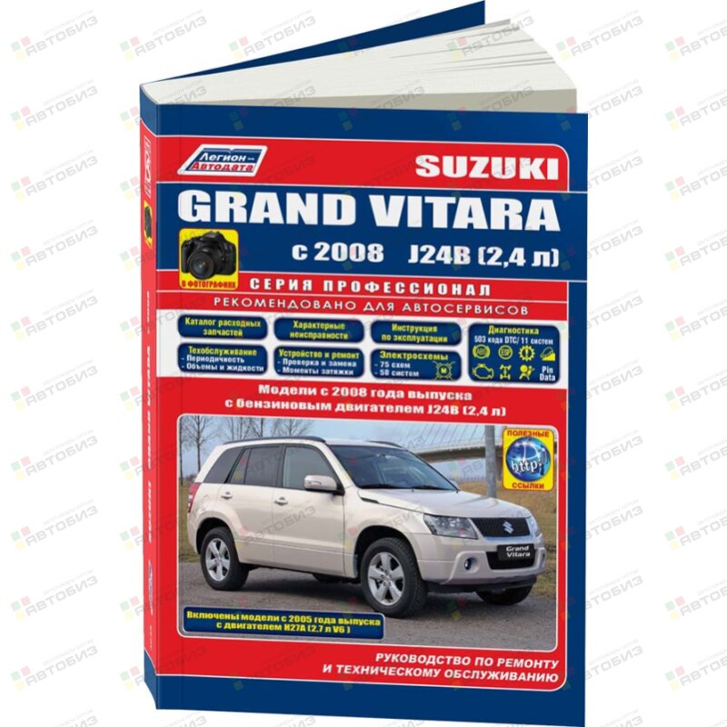 Suzuki Grand Vitara с 2008 гбенздв J24B (24 л) Н27А (27 л) с 2005 года Серия ПРОФЕССИОНАЛ ЛЕГИОН-АВТОДАТА 4635