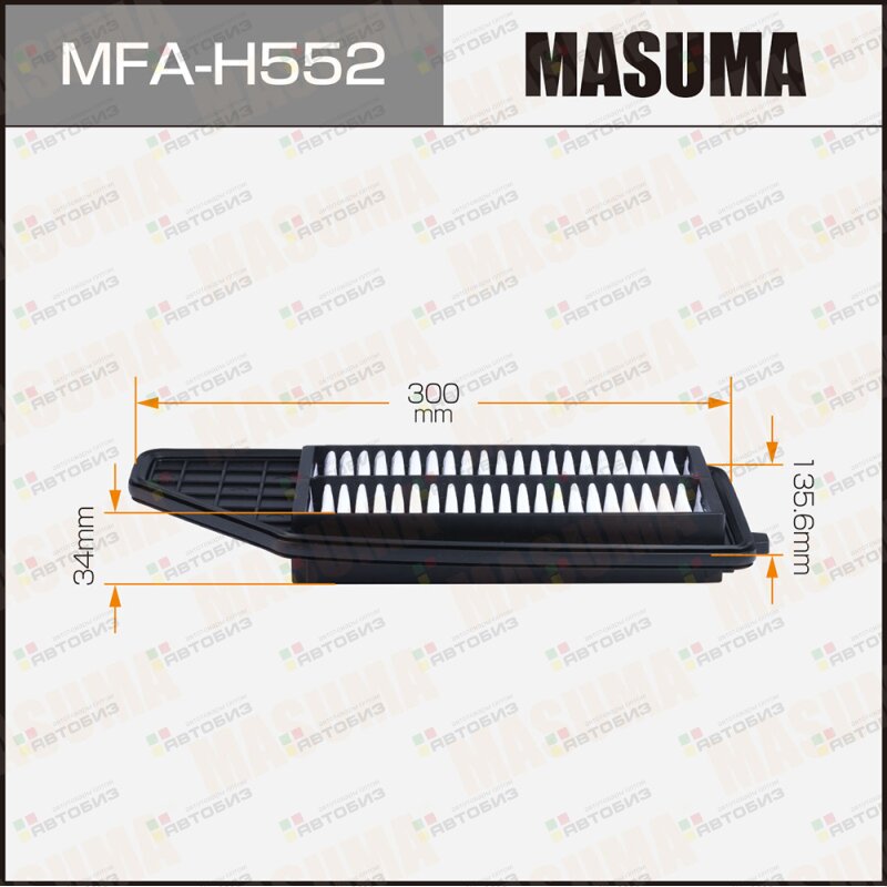 Воздушный фильтр A2813 MASUMA HONDA (1/40) MASUMA MFAH552