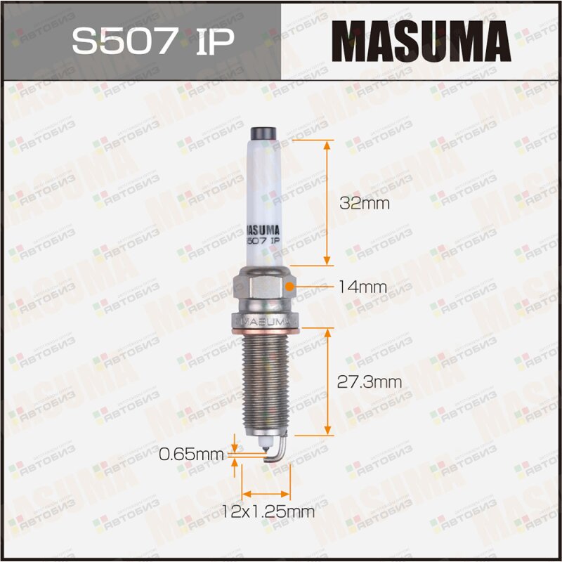 Свеча зажигания  IRIDIUM+PLATINUM (SILZKFR8D7S) MASUMA S507IP