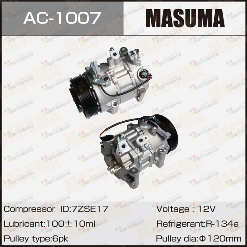 Компрессор кондиционера  TOYOTA  / ZSA44L RUS / 3ZRFE 3ZRFAE MASUMA AC1007