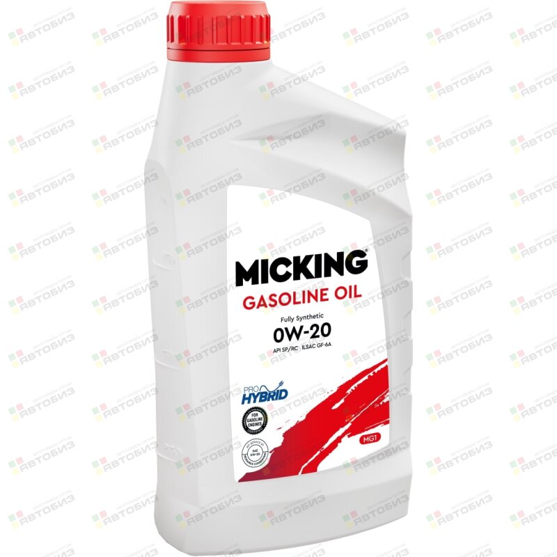 Масло моторное MIСKING Gasoline MG1 0W20 SP/GF-6 синтетика 1л (1/12) MICKING M2116