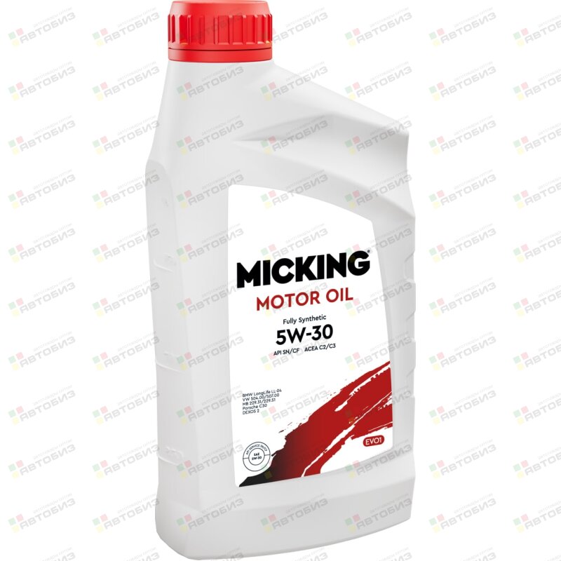 Масло моторное MIСKING Motor Oil EVO1 5W30 SN/CF C2/C3синтетика 1л (1/12) MICKING M3122