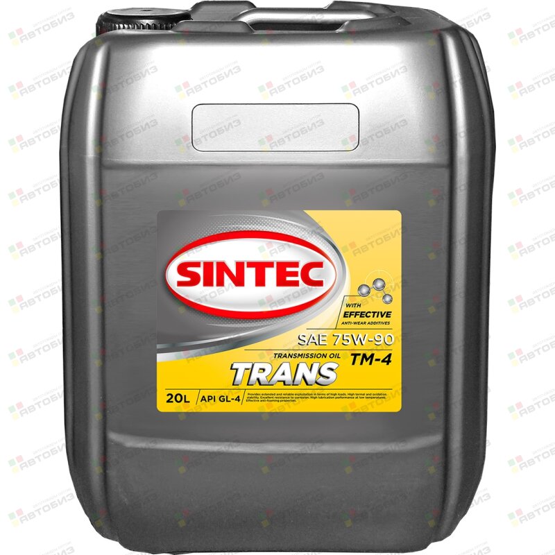Жидкость SINTEC трансм TRANS TM4 75W90 GL-4 полусинтетика 20л SINTEC 900361