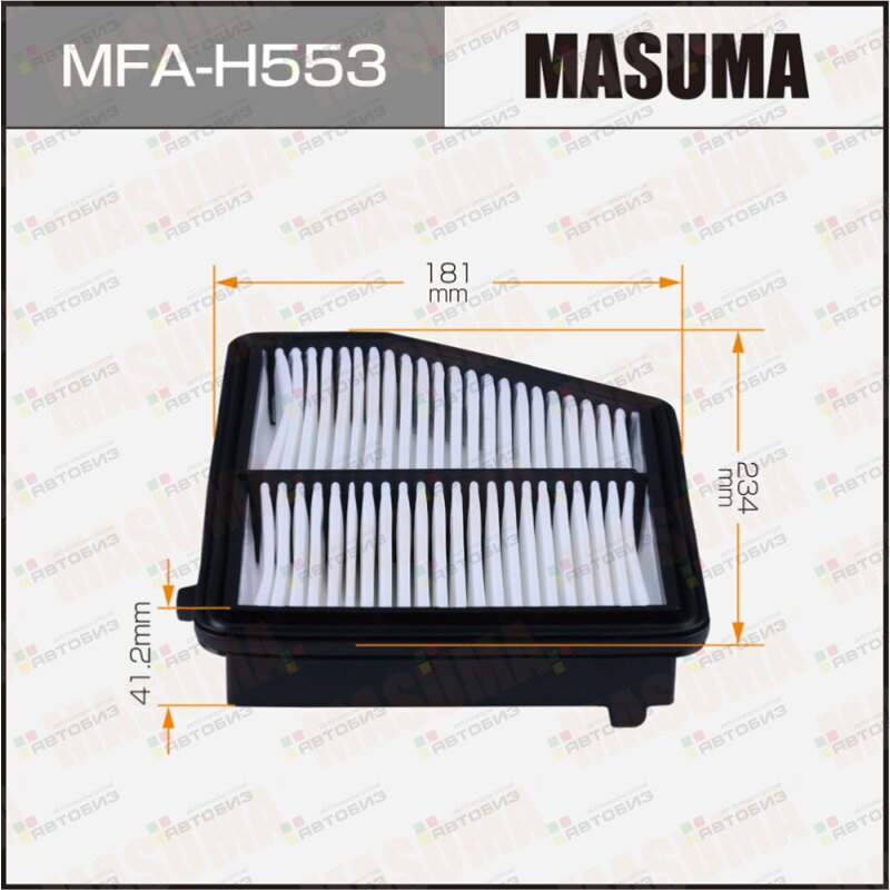 Воздушный фильтр A2807 MASUMA HONDA (1/40) MASUMA MFAH553