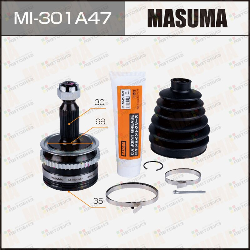 ШРУС  35х69х30 (1/6) MASUMA MI301A47