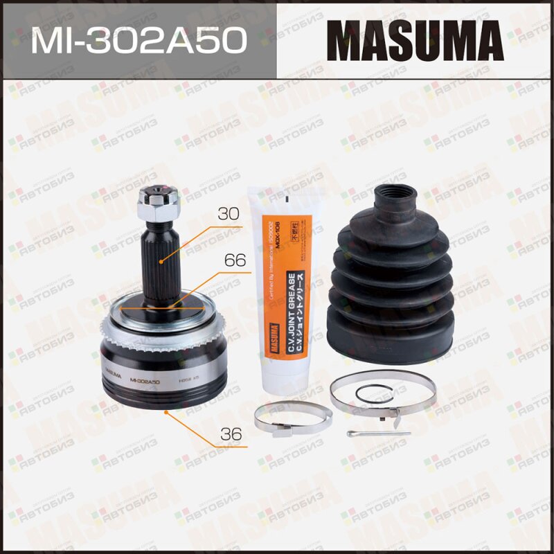 ШРУС  36х66х30 (1/6) MASUMA MI302A50