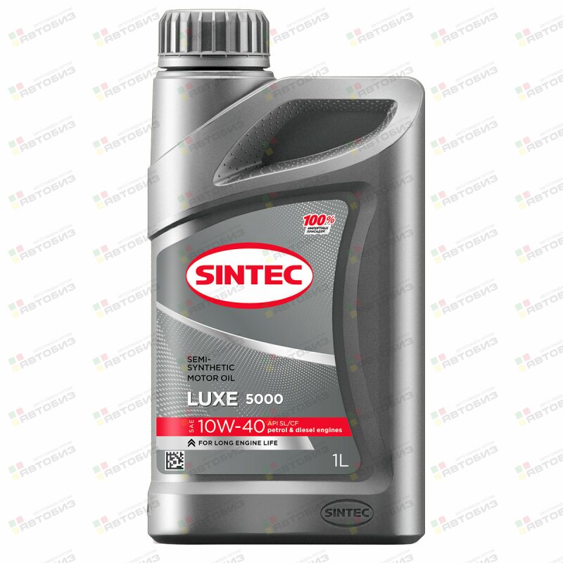 Масло моторное SINTEC LUXE 5000 10W40 SL/CF полусинтетика 1л (1/12) SINTEC 600231