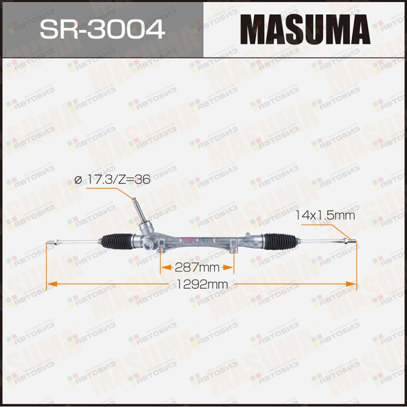 Рейка рулевая  MITSUBISHI ASX GA2W LHD (левый руль) MASUMA SR3004