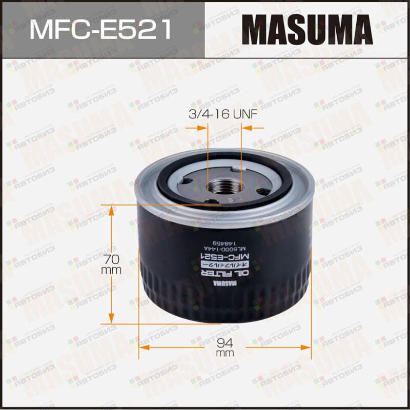 Масляный фильтр C0065 MASUMA LHD MASUMA MFCE521